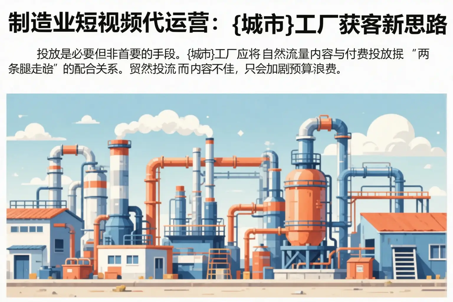 制造业短视频代运营：天水工厂获客新思路