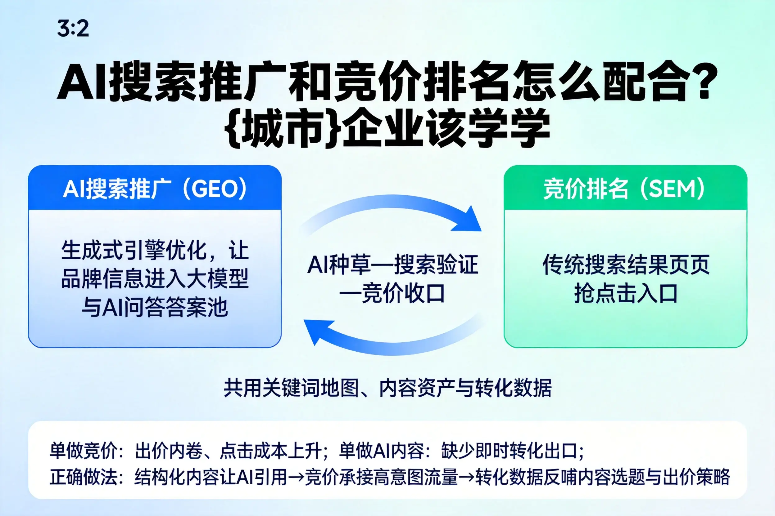 AI搜索推广和竞价排名怎么配合?天水企业该学学