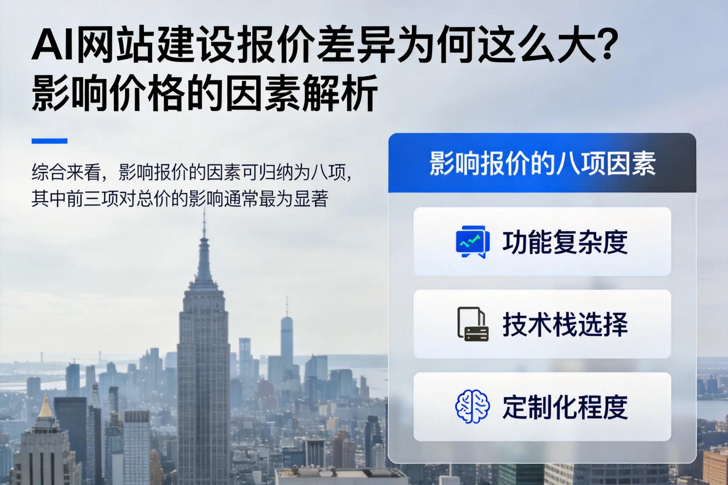 天水AI网站建设报价差异为何这么大?影响价格的因素解析