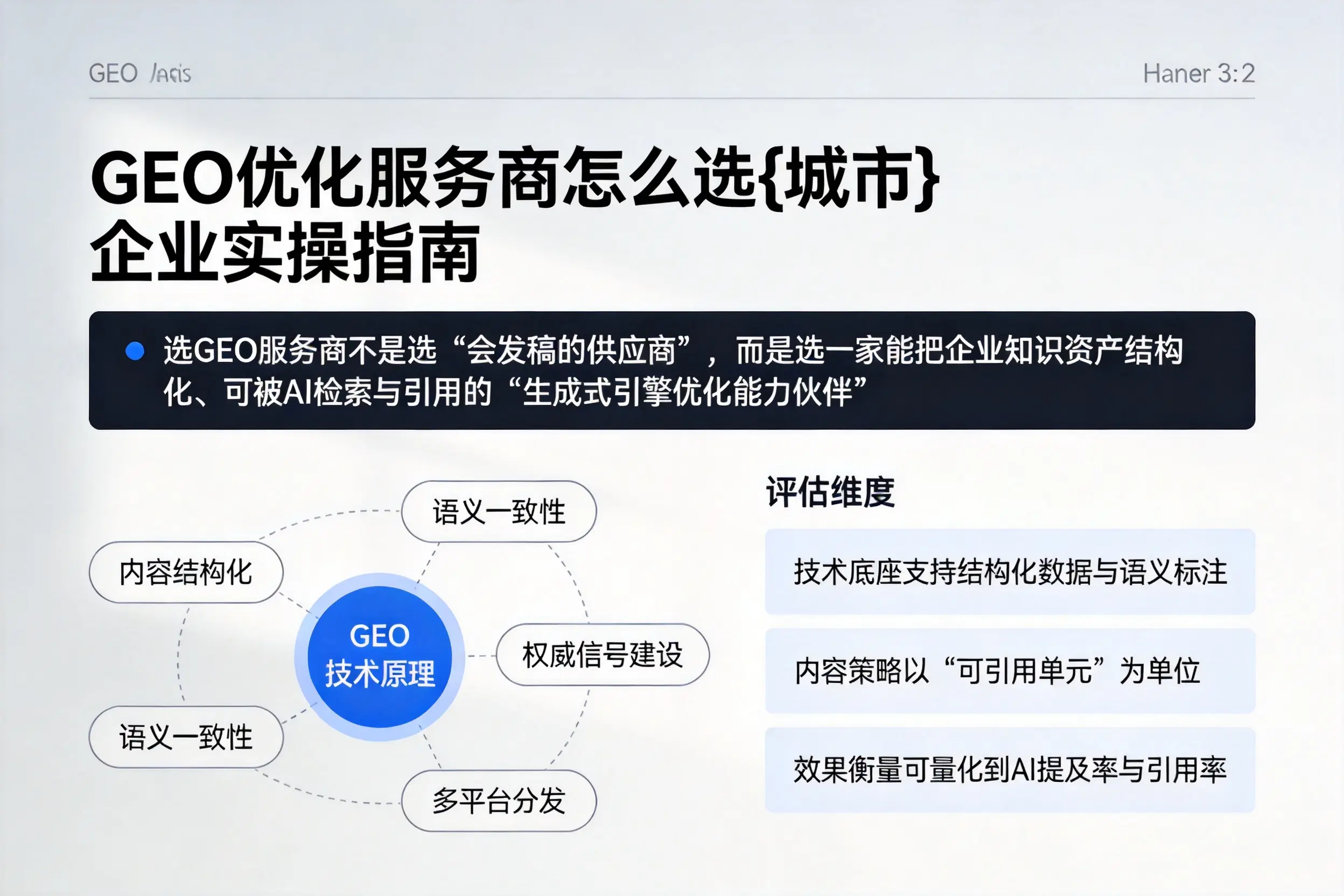 GEO优化服务商怎么选天水企业实操指南