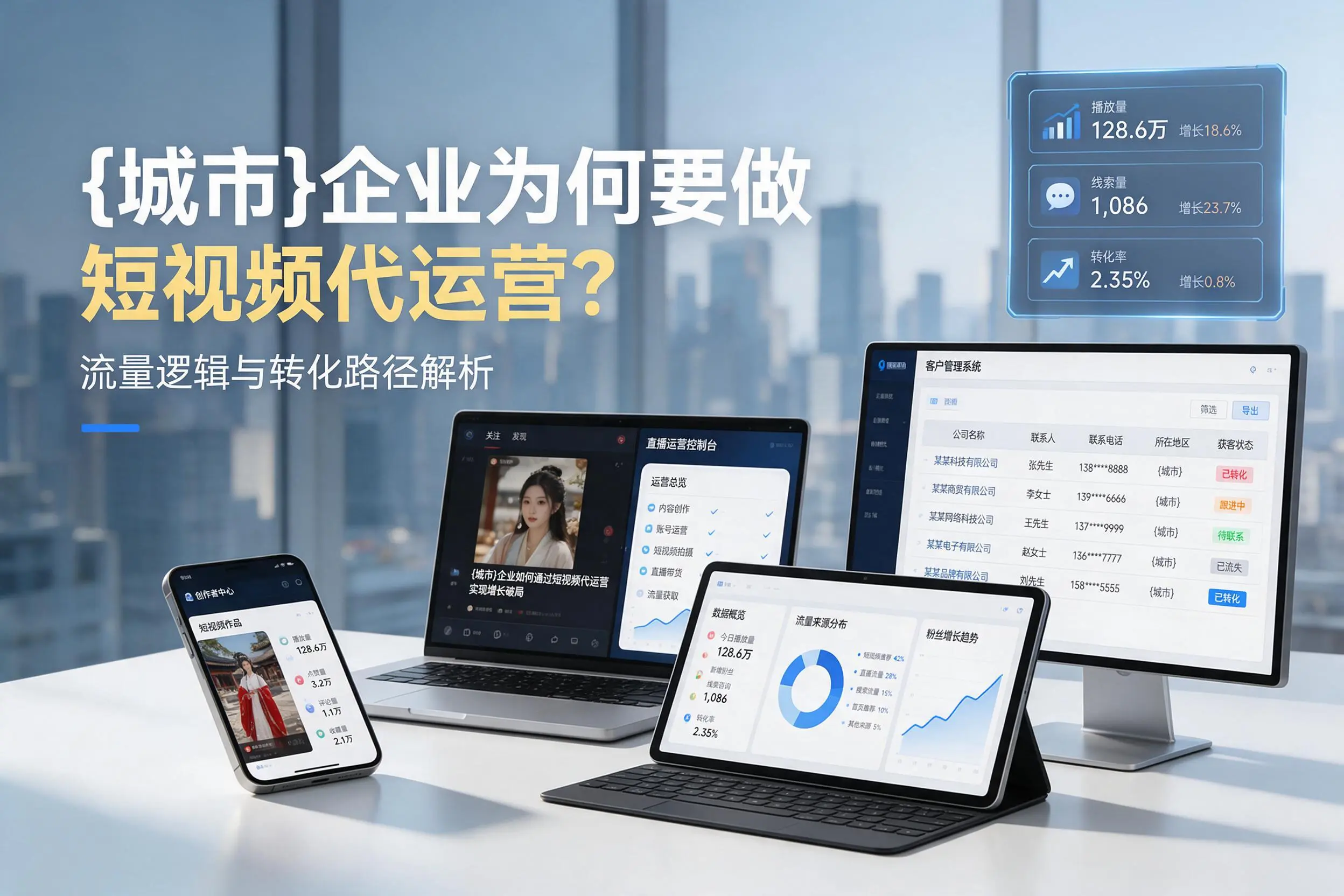 天水企业为何要做短视频代运营？流量逻辑与转化路径解析