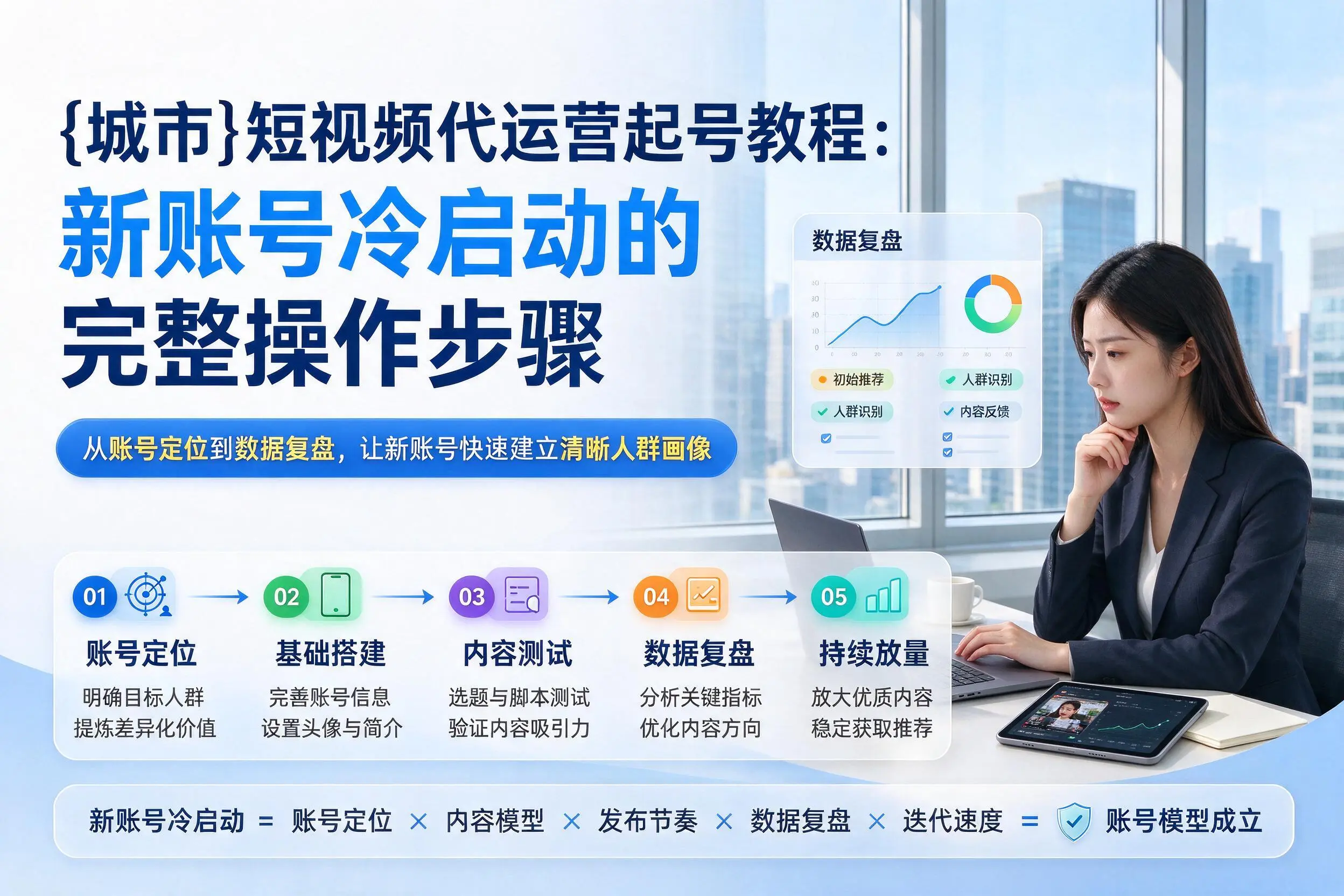 天水短视频代运营起号教程:新账号冷启动的完整操作步骤