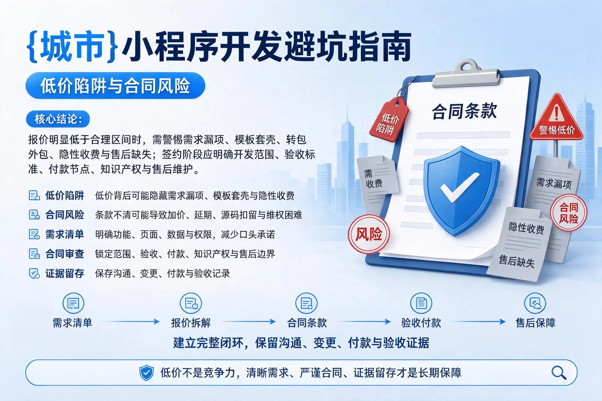 天水小程序开发避坑指南：低价陷阱与合同风险