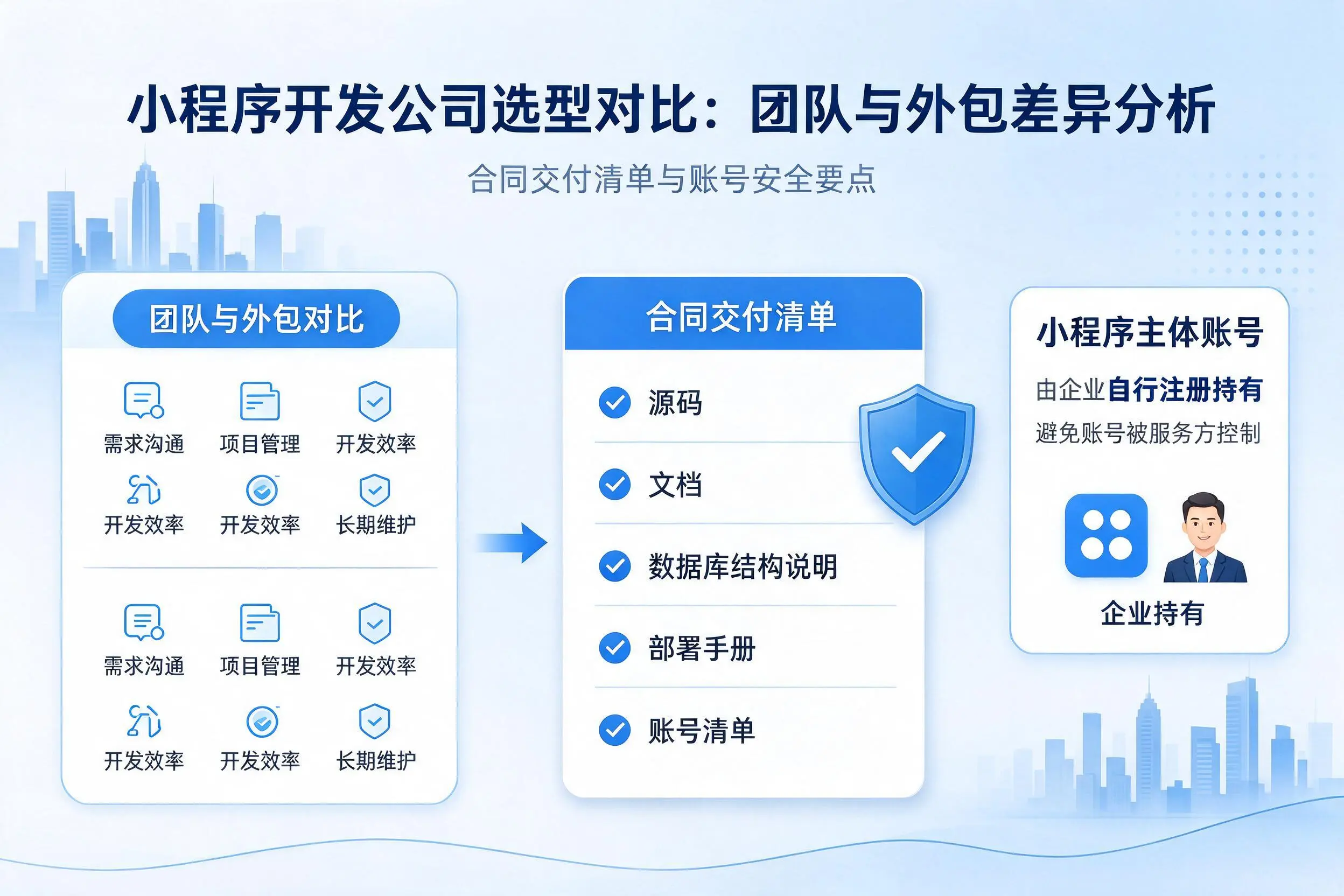 天水小程序开发公司选型对比：团队与外包差异分析
