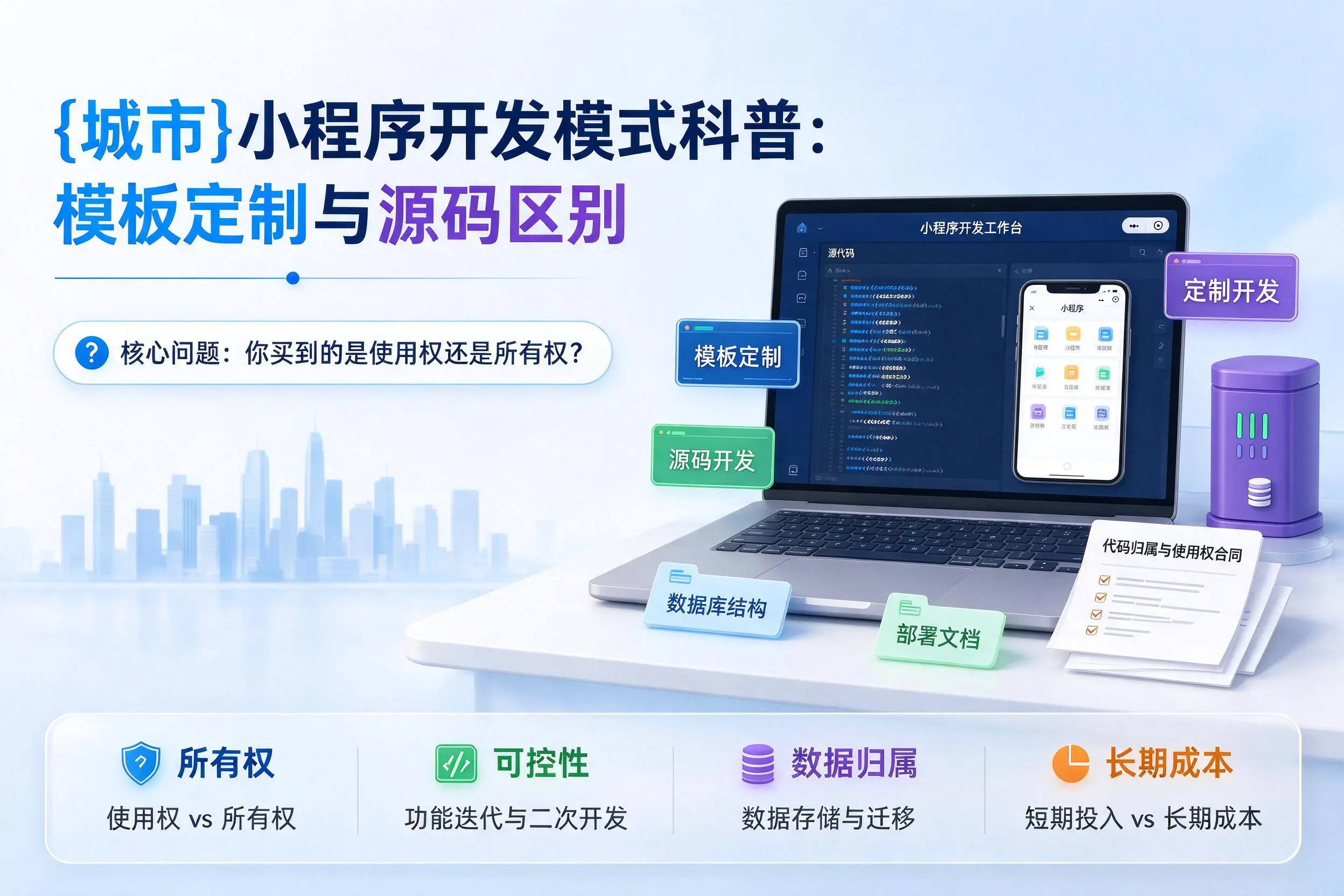 天水小程序开发模式科普：模板定制与源码区别