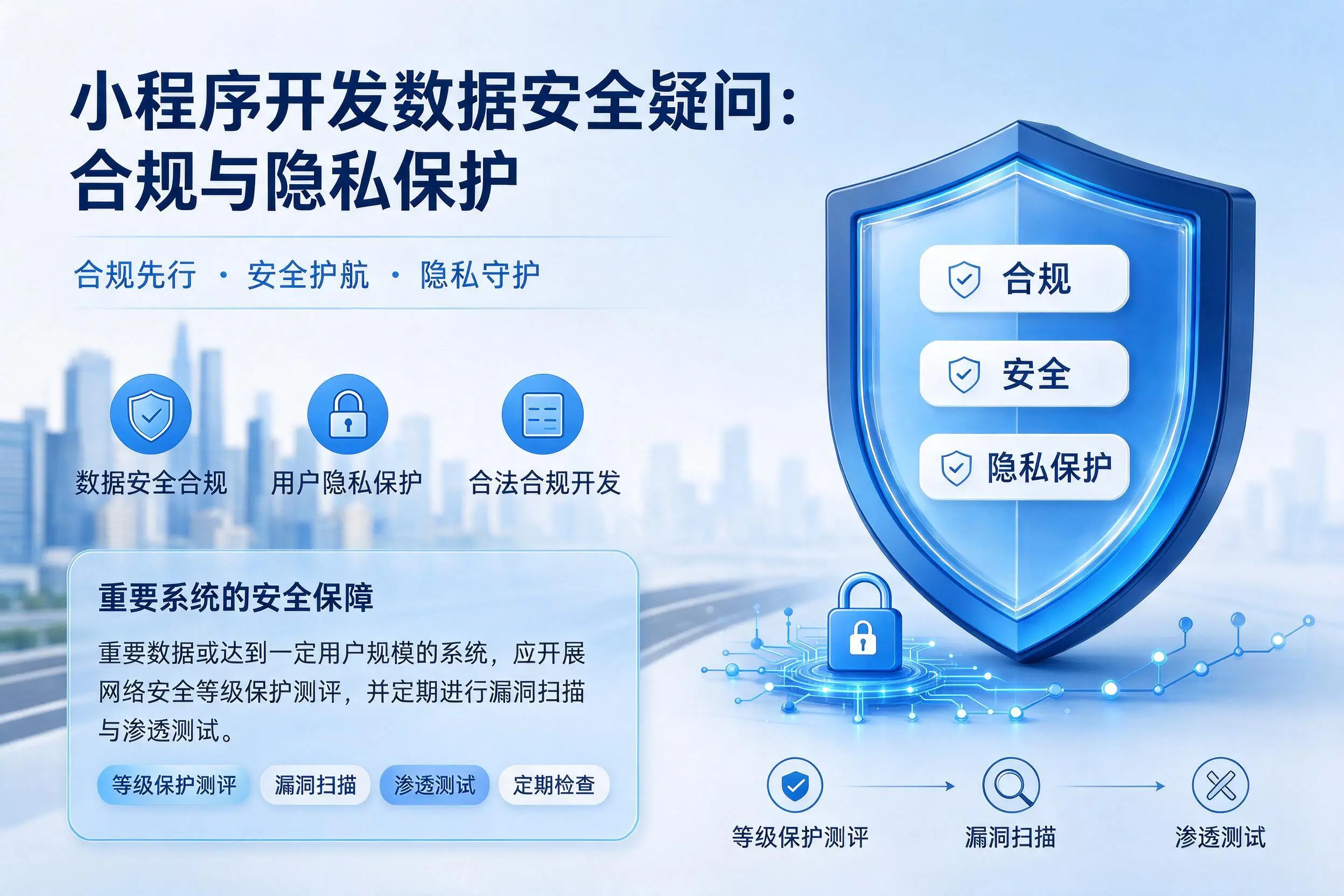 天水小程序开发数据安全疑问：合规与隐私保护