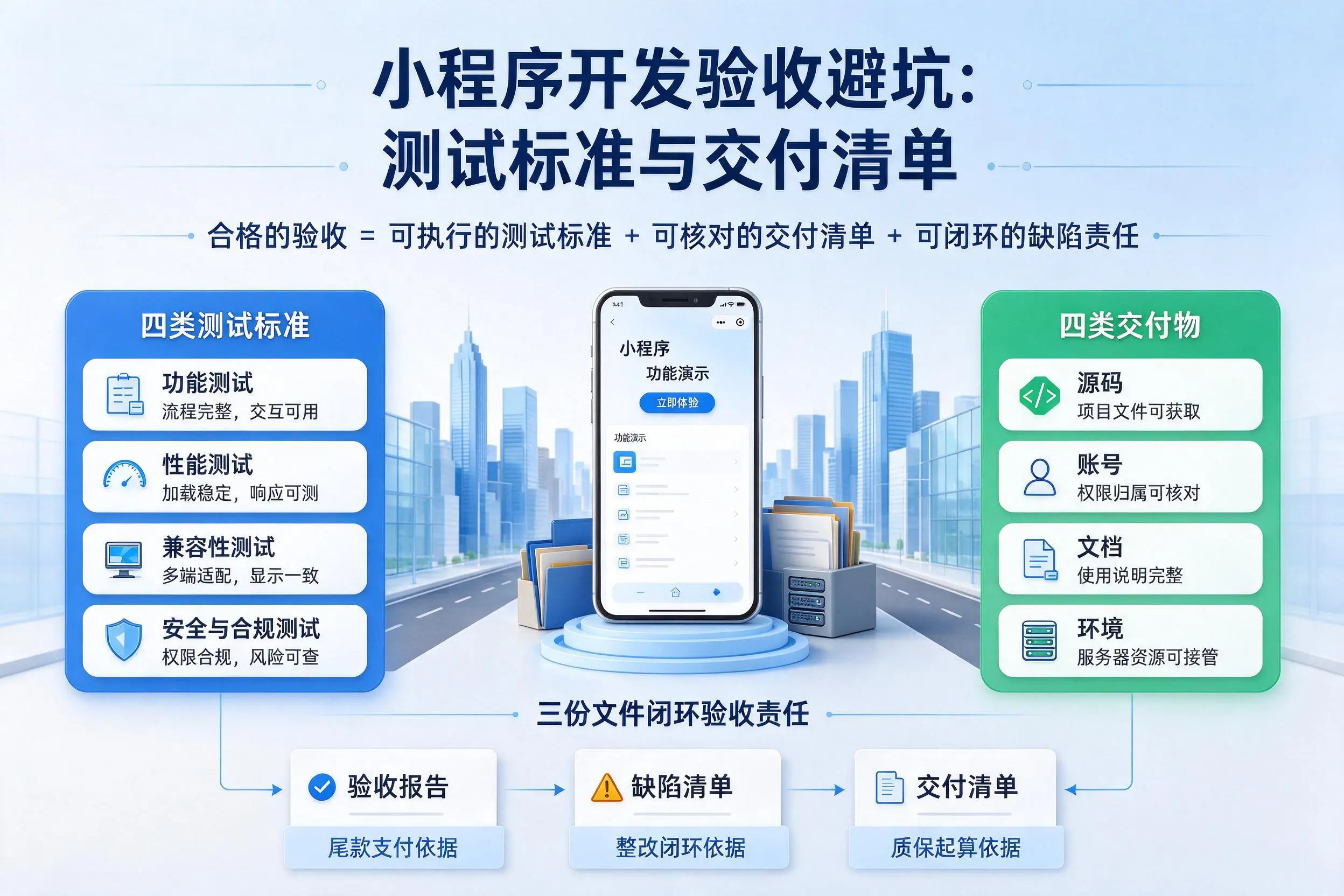 天水小程序开发验收避坑：测试标准与交付清单