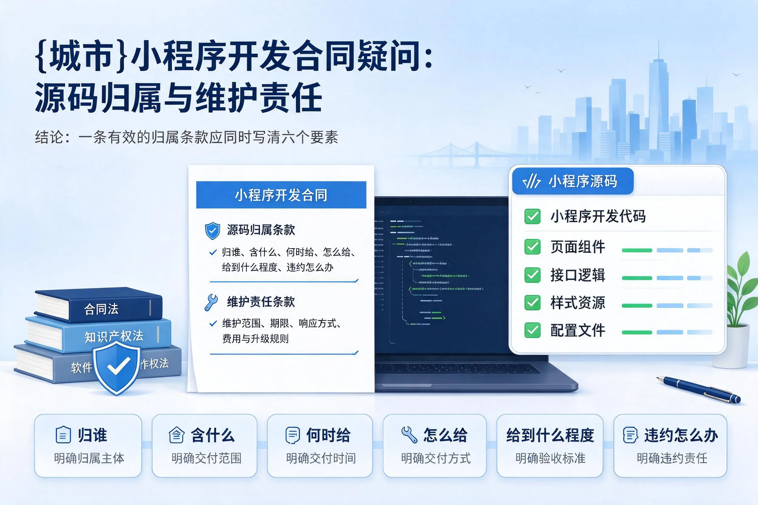 天水小程序开发合同疑问：源码归属与维护责任