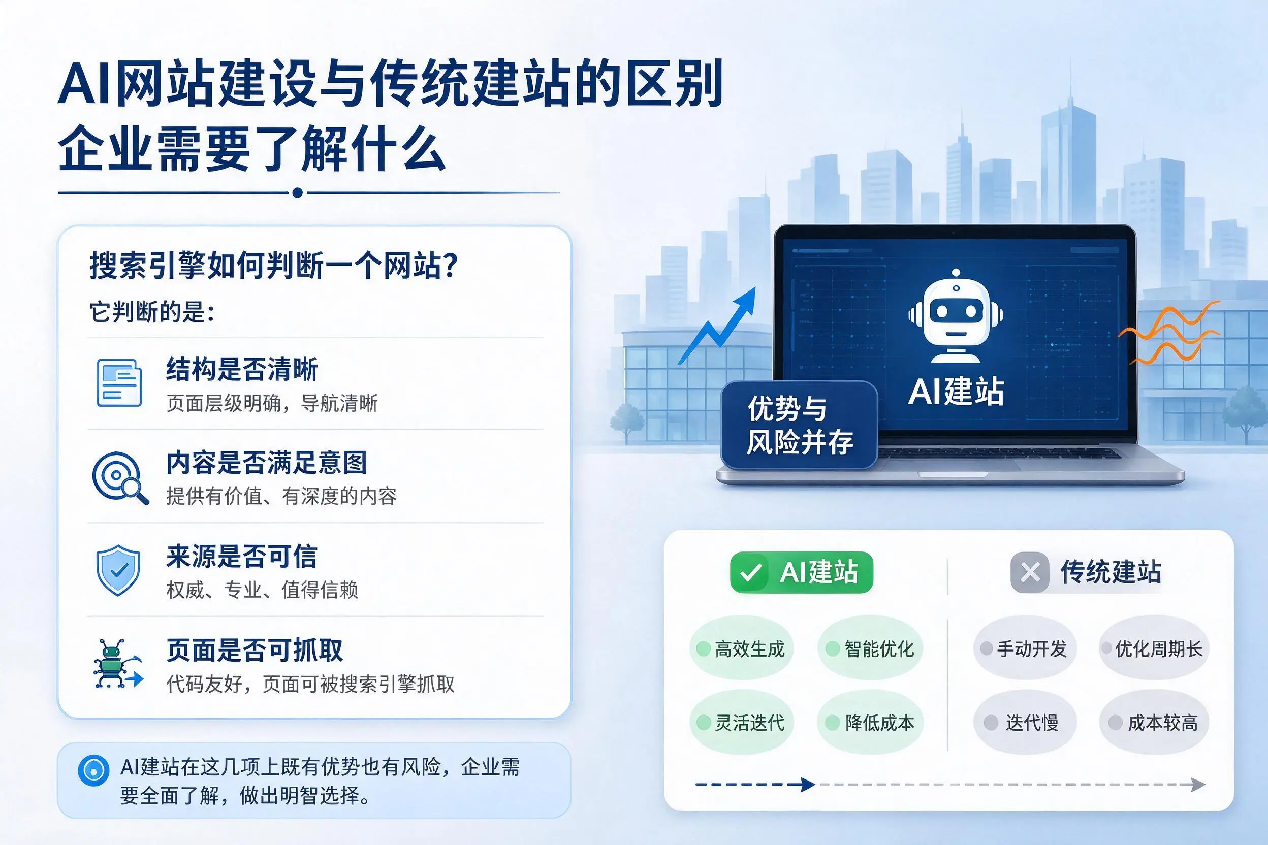 AI网站建设与传统建站的区别，天水企业需要了解什么