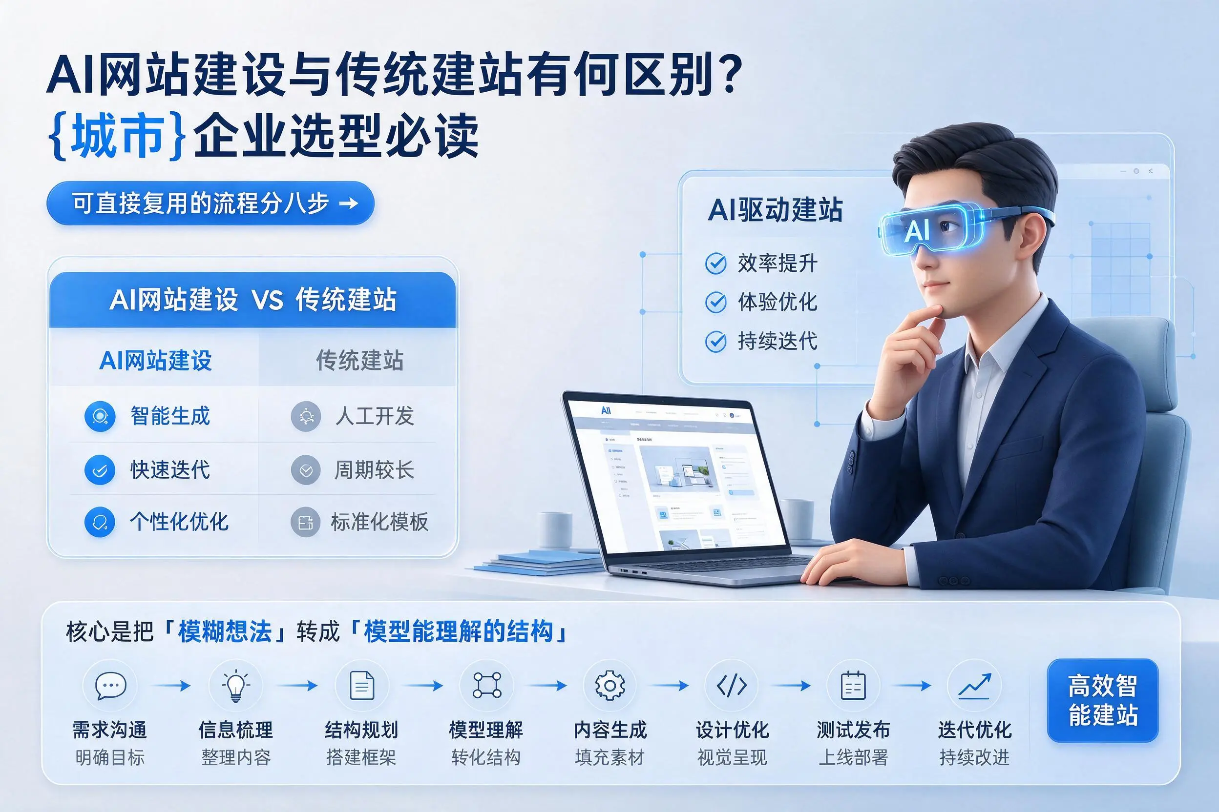 AI网站建设与传统建站有何区别?天水企业选型必读