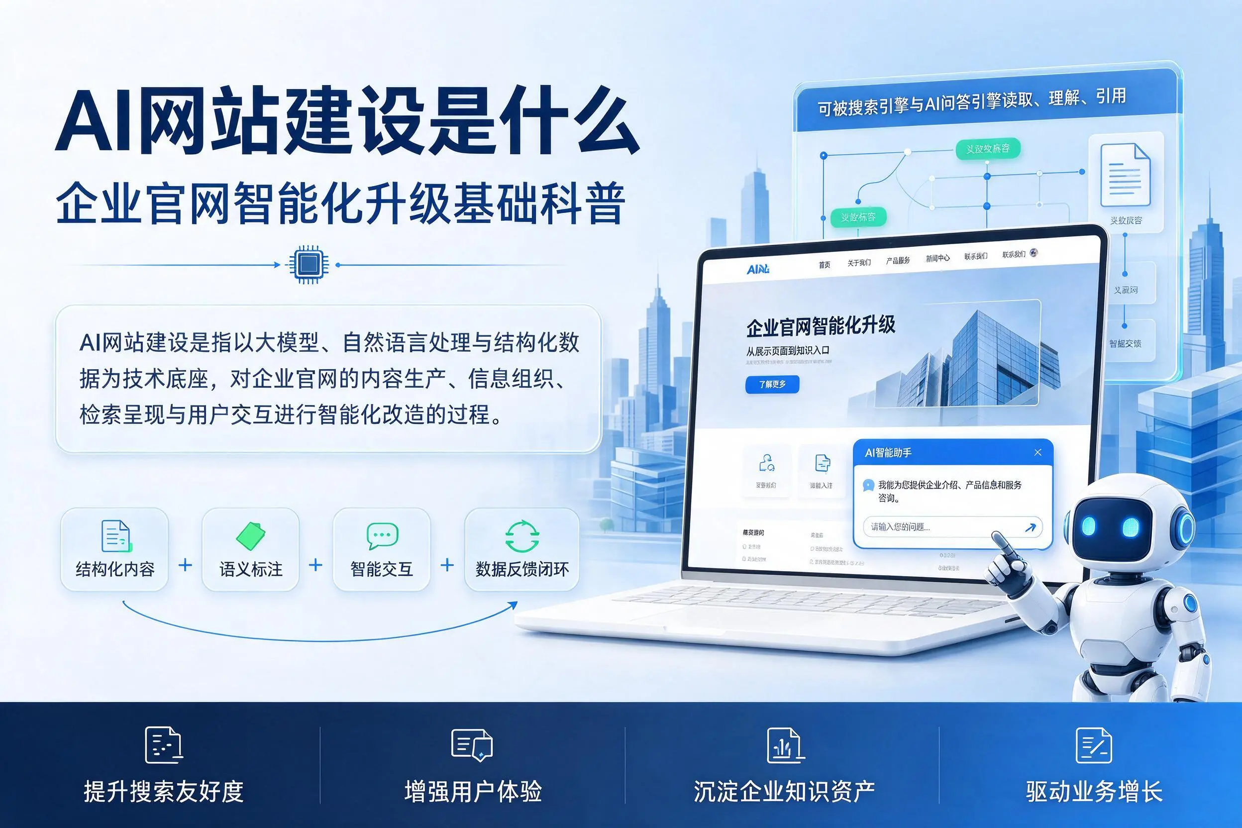 AI网站建设是什么：天水企业官网智能化升级基础科普