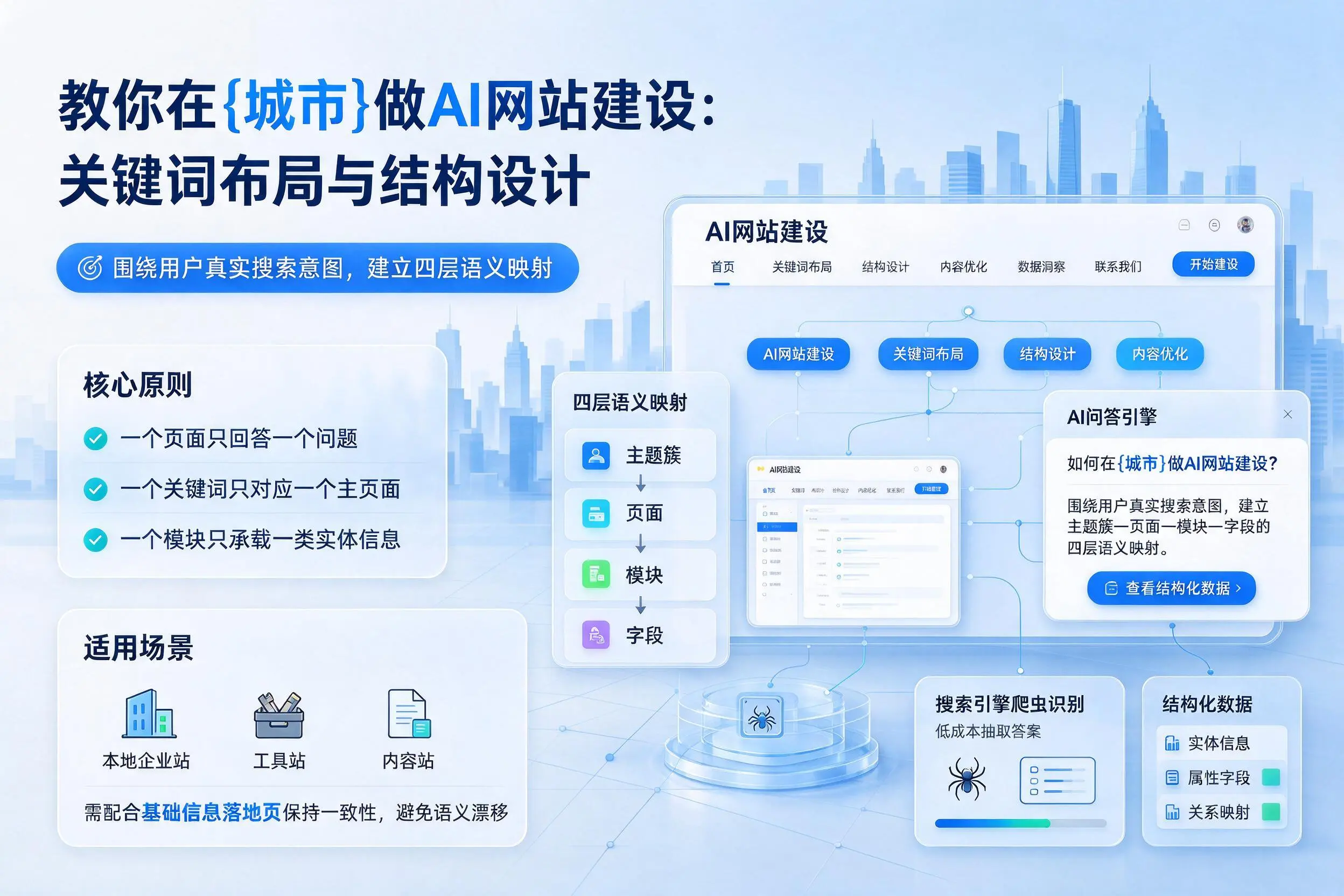 教你在天水做AI网站建设:关键词布局与结构设计